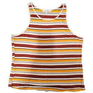Frame striped sleeveless Tank top‎ size large